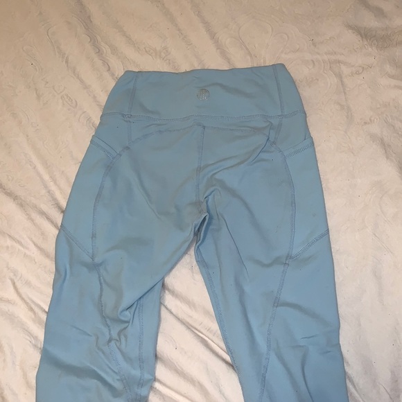 ❌Sold❌Heart Booty Light blue TYC leggings - Picture 3 of 6